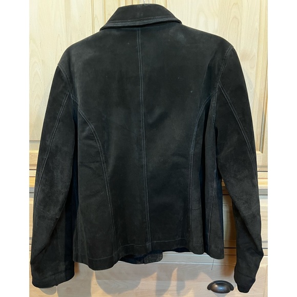 Chico’s women’s L(12) black suede jacket - Picture 3 of 16